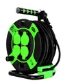Produktbild: Kabeltrommel 4-fach 25m IP44 schwarz-grün H05RR
