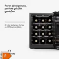 Produktbild: Klarstein Silent Vino 12 Uno Weinkühlschrank 31 L / 12 Fl 5-18 °C Touch