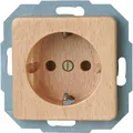 Produktbild: Kopp Schutzkontakt-Steckdose MILANO Echtholz (914831080)