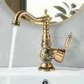 Produktbild: Wasserfall-Mischbatterie im antiken Stil für das Badezimmer Vintage-MessingDE
