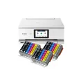 Produktbild: Canon PIXMA TS8751 Tintenstrahl Multifunktionsdrucker weiß mit 18 kompatiblen XXL Patronen