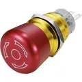 Produktbild: Tru Components NOT-AUS-Schalter rastend 19 mm Aluminium (TC-9219040)