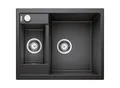Produktbild: Blanco Spüle 516165 61,5 x 50 cm, PuraDur anthrazit, reversibel, Ablauffernbedienung mit Drehbetätigung