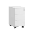Produktbild: SONGMICS Schubladenschrank mit 3 Schubladen 40 x 30 x 54 cm mattweiß OFC079W01