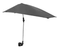 Produktbild: Sport-Brella Versa-Brella: Verstellbarer Schirm mit Universalklemme, LSF 50+, normale Größe, Schwarz/Weiß.