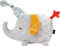 Produktbild: Fehn Nachtlicht Elefant Schlummerlicht & Einschlafhilfe: Kuscheltier mit Glow-in-The-Dark-Bestickung & Nachtlicht-Modul, fr Babys & Kleinkinder ab 0+ Monaten