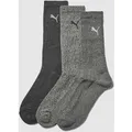 Produktbild: PUMA Sportsocken im 3er-Pack in Mittelgrau, Größe 39/42
