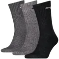 Produktbild: PUMA Socken PUMA UNISEX CREW SOCK 3P (3 Paar) mit farblichem Logo grau 39-42