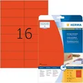 Produktbild: Herma Universaletiketten 4552, Special, rot, 105 x 37mm, ablösbar, 20 Blatt, 320 Stück