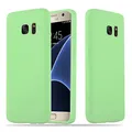 Produktbild: Cadorabo Hülle kompatibel mit Samsung Galaxy S7 Schutzhülle TPU Silikon Case Candy Design Slim Kratzfest Weiche Gummi mit Rundumschutz Case Hülle für Galaxy S7 in Grün