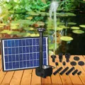 Produktbild: MAUK Solar Multifunktionspumpe Bachlauf Fontäne Wasserversorgung 300l/h  12V 6W ; 12V 4W
