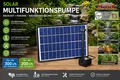 Produktbild: MAUK Solar Multifunktionspumpe Fontäne Wasserversorgung 300l/h  12V 6W ; 12V 4W