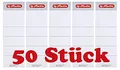 Produktbild: Herlitz 5966106 Ordnerrückenschilder selbstklebend, 8 cm, 50 Stück, weiß (5, weiß breit)