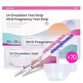 Produktbild: Femometer 50 ovulationstest + 20 Schwangerschaftstest 25 miu/ml optimaler Sensitivität