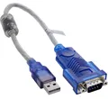 Produktbild: InLine USB zu Seriell Adapterkabel Premium, Stecker A an 9pol Sub D Stecker, USB, Sub-D, 0,2 m, Blau, Grau, Transparent