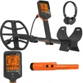 Produktbild: Quest Q35 wasserdichter Metalldetektor + Xpointer Orange / Metallsonde Schatzsuc