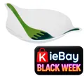 Produktbild: BLACK FRIDAY SALATSCHÜSSEL KOZIOL SCHALE 3L BESTECK SALATSCHALE IN Weiß / Grün