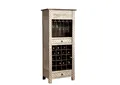 Produktbild: Weinregal Hausbar Weinschrank Weinbar mit Weinglashalter Holzregal massiv Regal