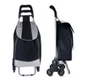 Produktbild: Michelino Einkaufstrolley Einkaufswagen Treppentrolley Hackenporsche Roller, 38 l, zusätzliche Tasche mit Reißverschluss auf der Rückseite
