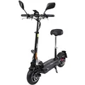 Produktbild: eFlux Lite Six E-Scooter | Mit Straßenzulassung - E-Roller - Elektro Roller - Stoßdämpfer - 3 Geschwindigkeitsstufen - mit Sitz -Einstellbare Si...
