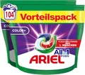 Produktbild: Ariel Waschmittel Pods All-in-1, Color+ Flüssigwaschmittel, 104 (2x52) Waschladungen, Kraftvolle Fleckenentfernung In Nur 1 Waschgang