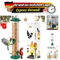 Produktbild: Vogelfutterspender mit Aluminiumöffnungen - Strapazierfähiges Metall, 14 Zoll