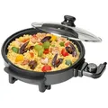 Produktbild: CLATRONIC Elektrische Partypfanne PP 3401, Multifunktionspfanne, Inkl. Glasdeckel schwarz