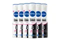 Produktbild: Nivea Deo-Spray Deodorant Black & White Invisible Clear 72H Aktiv-Schutz 6 x 150ml, Packung, 6-tlg., x5 Anti: Geruch, Schweiß, Flecken, Rückstände, Irritation