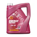 Produktbild: MANNOL ENERGY PREMIUM 5 Liter 5W-30 Synthetisch Motoröl für MB 229.52 MB 229.31