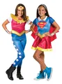 Produktbild: Supergirl & Wonder Woman Doppelpack Kostüm - Zwei Kostüme der Superheldinnen aus