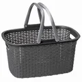 Produktbild: Rival 371-050 Einkaufskorb Rattan-Design, 18 Liter, 44 x 28,5 x 23,5 cm (Farbe zufällig, 1 Stück)