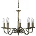 Produktbild: Searchlight Kronleuchter Richmond, Messing, Metall, 94 cm, höhenverstellbar, Lampen & Leuchten, Innenbeleuchtung, Hängelampen, Kronleuchter