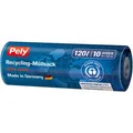 Produktbild: Pely Müllsäcke Recycling, 120 Liter, mit Verschlussband, extra stark, schwarz, 10 Stück