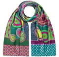 Produktbild: von Lilienfeld Seidenschal Schal 100% Seide Magic Mandala Kunst Mode Maße 172 x 42 cm, reine Seide