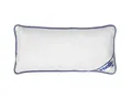 Produktbild: Irisette Body Contour Kopfkissen 2er-Set 40x80 cm mit abnehmbarem Bezug aus Softer Microfaser, waschbar bis 60°C, weiß/blau, Öko-Tex Zertifiziert, produziert nach deutschem Qualitätsstandard