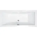 Produktbild: Bad Land Badewanne Rechteck QUADRO 190x90 + Styroporverkleidung + Kopfstütze KODI Ablauf Füße