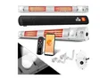 Produktbild: KESSER® Infrarot Heizstrahler 3000W IR-Gastro-Bar Inkl. LED Licht Terrassenstrahler Mit WiFi & Fernbedienung inkl. Schutzhülle Infrarotstrahler Quarzstrahler Terrassenheizer Wand-Heizstrahler