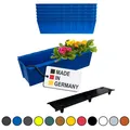 Produktbild: Blumenkasten Pflanzkasten 6er-Set Blau Einsatz für Europaletten Balkonkasten