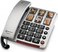 Produktbild: amplicomms BigTel 40 Plus. Typ: Analoges Telefon, Hörertyp: Kabelgebundenes Mobilteil. Produktfarbe: Silber. Anzahl enthaltener Handsets: 1 (ATL1420722)