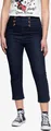 Produktbild: QUEEN KEROSIN High Waist Capri Jeanshose Mit Schlitz An Den Beinabschlüssen Dunkelblau 29