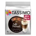 Produktbild: TASSIMO Latte Macchiato Baileys Kaffee Liköraroma Milchkaffee 8 KAPSELN T-Disc