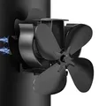 Produktbild: Wopigh Kaminventilator Magnetisch Ofenventilator Ohne Strom, Holzofenventilator Leiser Betrieb, Angetrieb Thermischer Ventilator für Kamin/Ofen/Holz/Holzbrenner/Ofenrohr (4 Blättern-new)