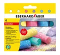 Produktbild: 526504 - Straßenkreide Glitzer, 6 leuchtenden Farben Straßenmalkreide im Kart...