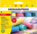 Produktbild: Eberhard Faber Glitzerkreide 6er Pack Straßenkreide mit Glitzereffekt Kreide