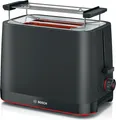 Produktbild: Bosch Toaster 2-Scheiben TAT3M123 | 950 Watt | Brötchenaufsatz | Auftaufunktion | Krümelschublade | schwarz
