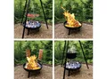 Produktbild: Westerholt Schwenkgrill Multifunktionsgrill 4in1 Dreibein Feuerschale Flammlachs Kessel Grill, Feuerschale Ø60 cm, Grillrost Ø55 cm, Dreibein 180 cm, Kessel 15 L
