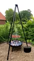 Produktbild: XXL Grill Schwenkgrill Feuerwanne Eintopf Kochtopf Flammlachshalter Dreibein