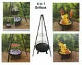 Produktbild: Grill Schwenkgrill Multi Grillset OSLO Feuerschale mit Topf Dreibeingrill Neu