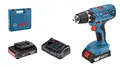 Produktbild: Bosch Professional 18V System Akku Bohrschrauber GSR 18V-21 (max. Drehmoment: 55 Nm, inkl. 2x 2.0Ah Akku, Ladegerät GAL 18V-20, L-Case)