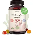 Produktbild: wowtamins Kids Complete - Vegane Multivitamin Gummies mit Omega 3 (30-Tage-Vorrat) - Vitamine für Kinder - Nahrungsergänzungsmittel für das Immunsystem mit Vitamin C, D3, B12, Zink & mehr